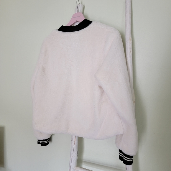 Disney Mickey Mouse Faux Fur Bomber Jacket - Picture 3 of 8